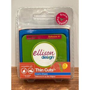 NIP Sizzix 22244 Ellison Design Thin Cuts Balloons #1 By Stu Kilgour